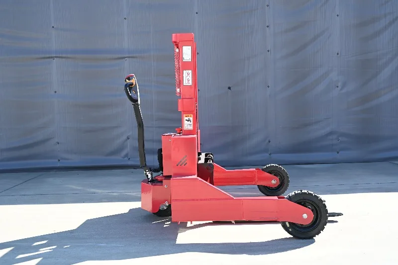 Electric Pallet Stacker Walkie Single Stage Mast Wide Cargo Fork Off-road Wheel Warehouse Material Handling Pedestrian-style YG