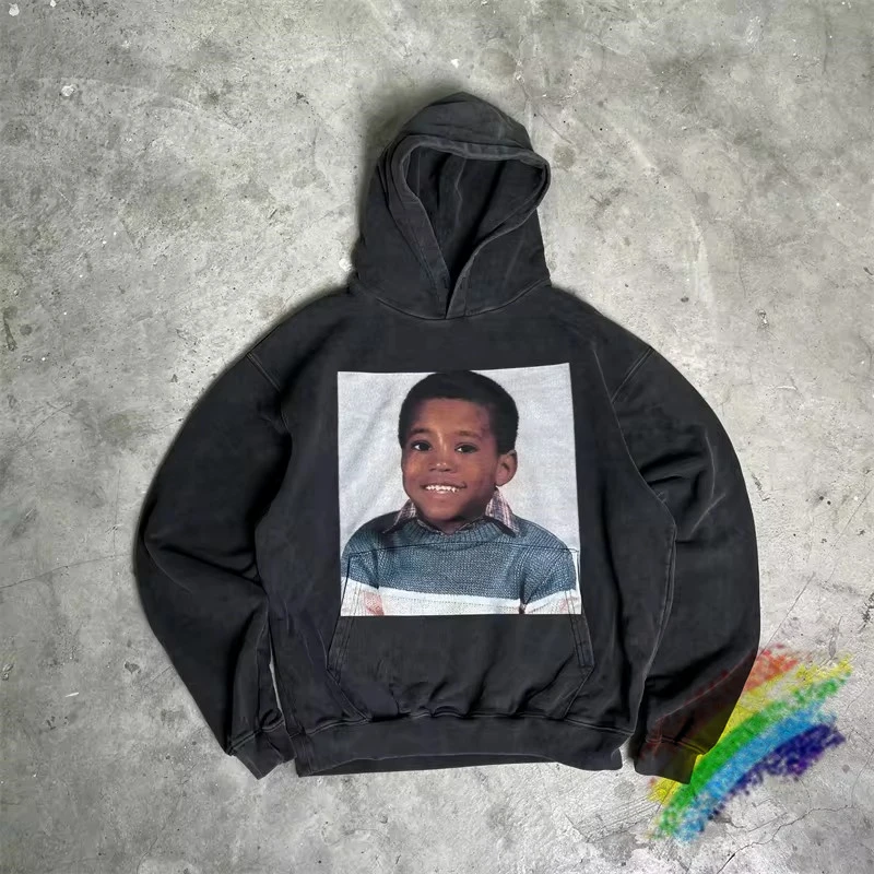 Vintage KANYE WEST YE CHILD VINTAGE PHOTO Hoodie Men Women 1:1 High Quality Hooded Pullovers