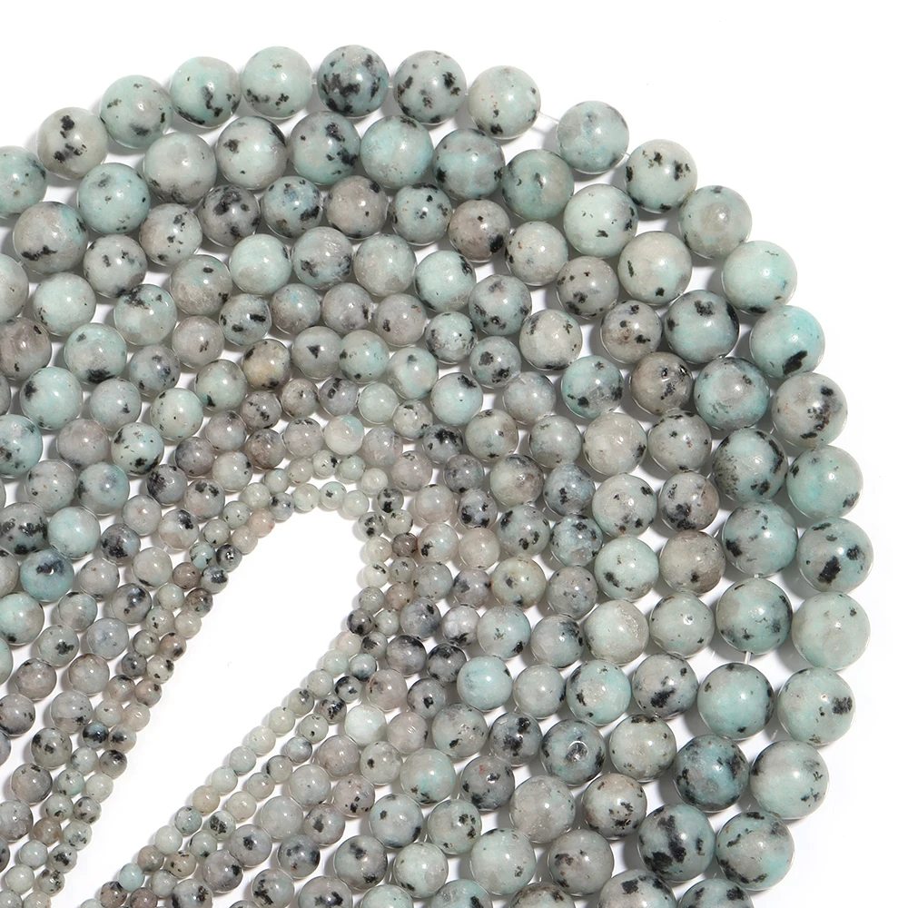 1 Strand 4 6 8 10 12mm Natural Stone Beads Tianshan Blue Round Loose Beads For Jewelry Making DIY Bracelets Necklace Accessories