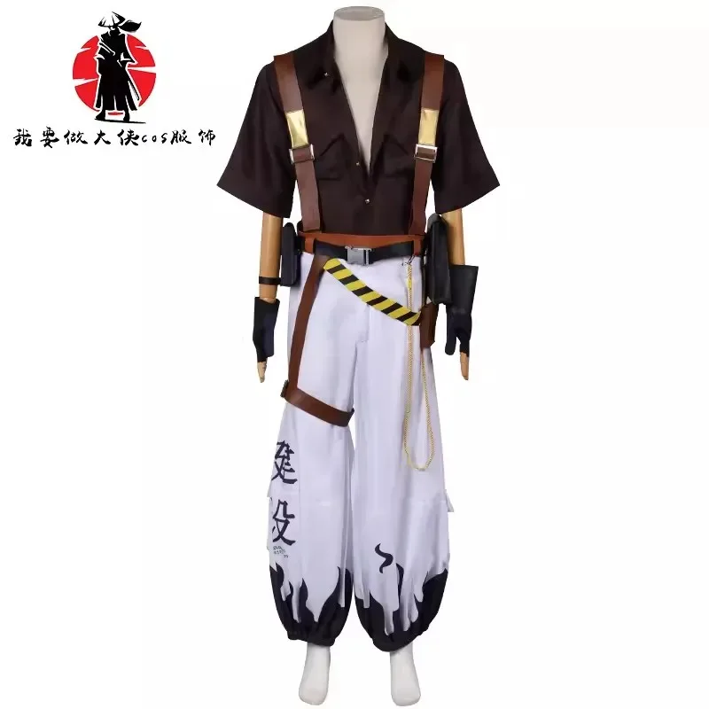 أزياء أنطون إيفانوف التأثيرية Zenless Zone Zero ZZZ ملابس تنكرية بدلة موحدة للرجال والنساء أزياء الهالوين للعب الأدوار