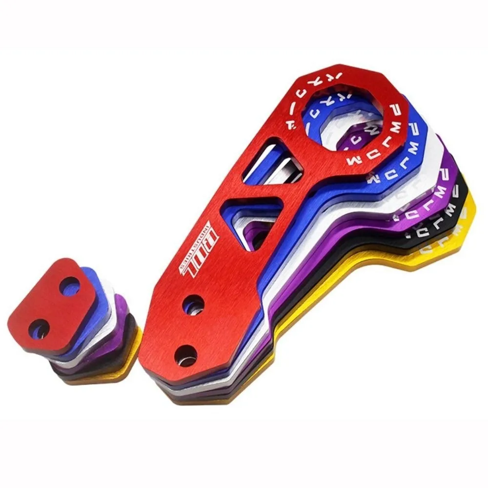 New Aluminum Alloy Car Modification JDM Trailer Hitch 256*91mm 6 Colors Bumper Trailer with Package Rear Tow Hook