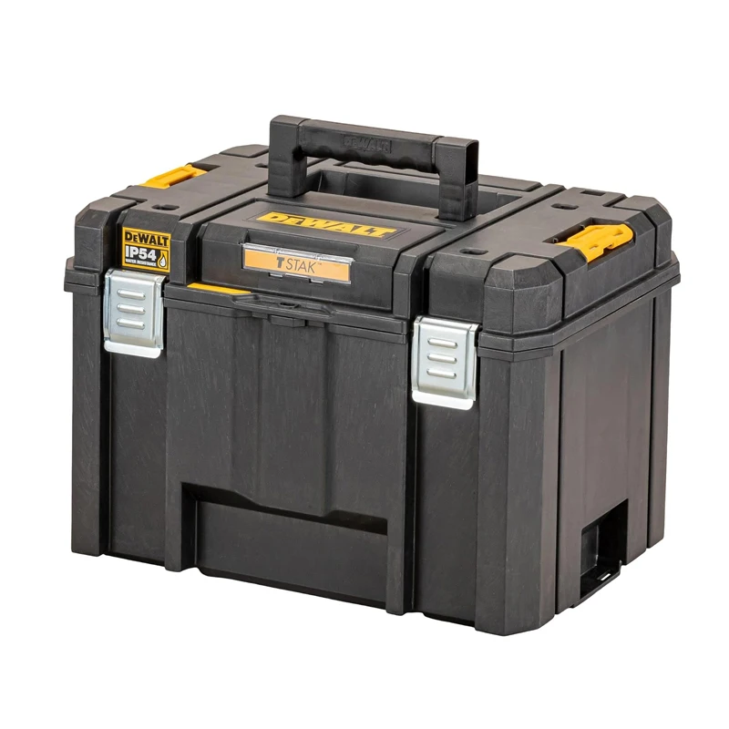 DEWALT Original DWST83346 DWST83347 TSTAK IP54 Mobile Portable Storage Box Lockable Stackable High Capacity Tool Parts Box