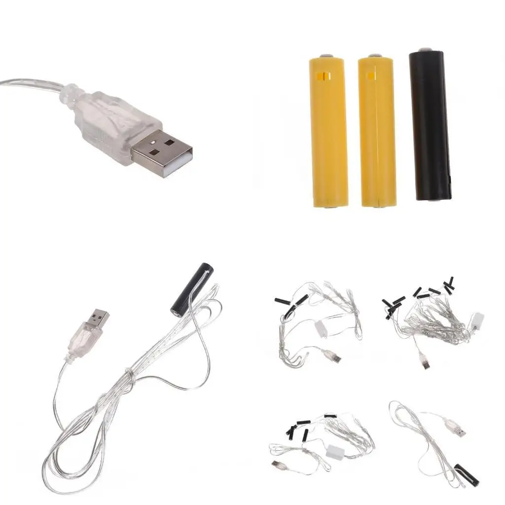 

31BA AAA Battery Eliminators USB Power Supply Adapter Cable 4.5V 3V AAA Dummy Battery