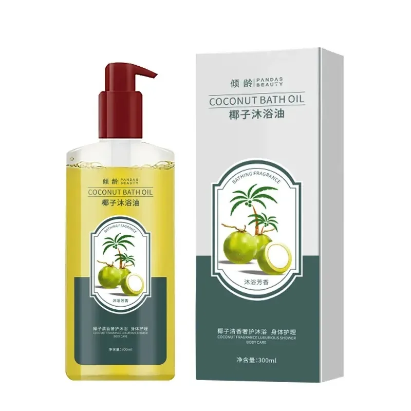

Питательное масло для душа, кокосовое масло для душа 300 мл, идеально подходит для восстановления сухой кожи и придания ей шелковистости, гель для душа.
