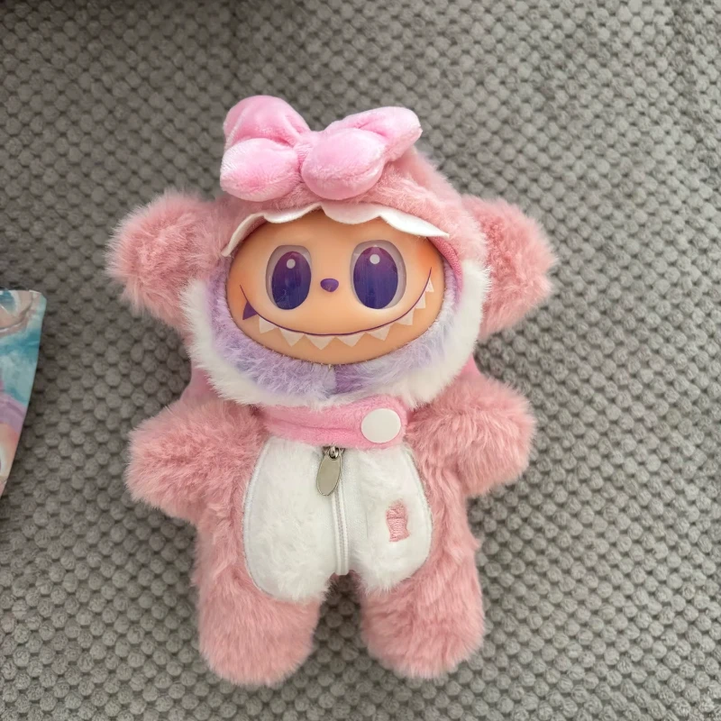 

For Labubu Doll Clothes Hoodies Doll Clothes Color Match Hoodies Dolls Accessories Cute Decoration Little Cloths( no doll)