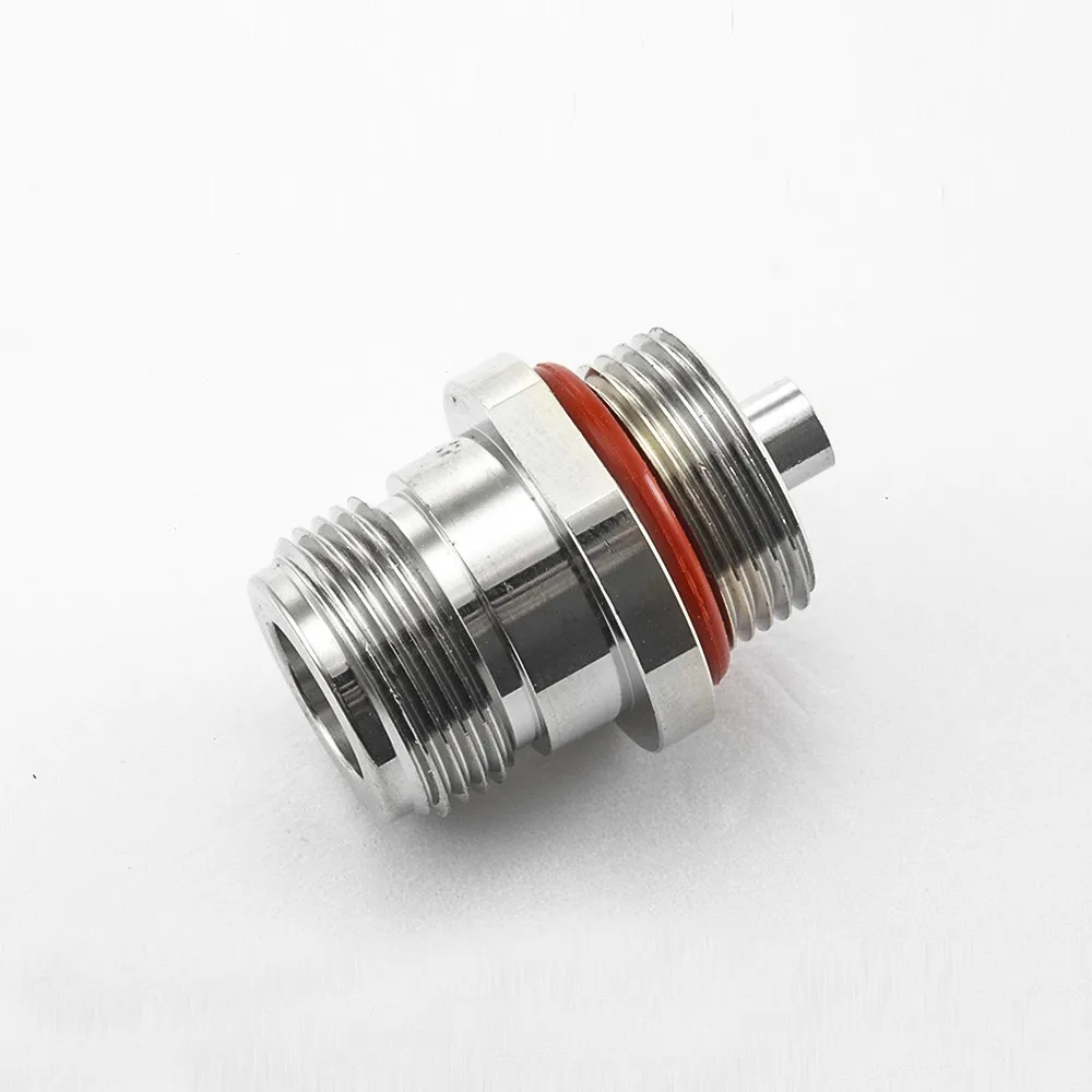 Waterproof N Type Bulkhead Female Connector 50 Ohm, Solder Type for Semi Rigid Cable like LMR400 RG214, Straight Plug