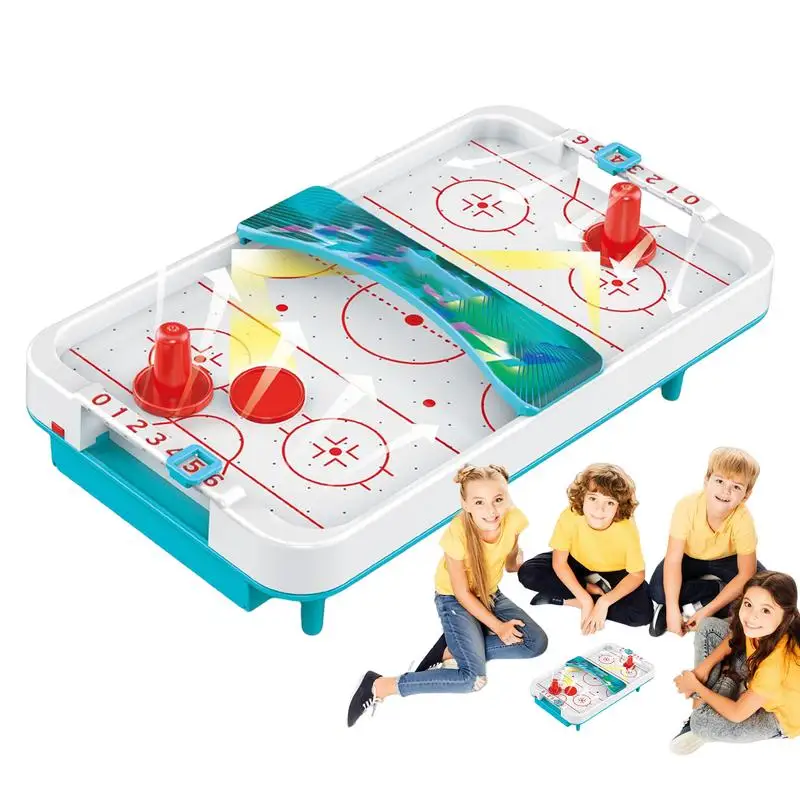 

Table Top Game Ice Hockey Table With Blower Battery-Operated Children's Table Table For Children