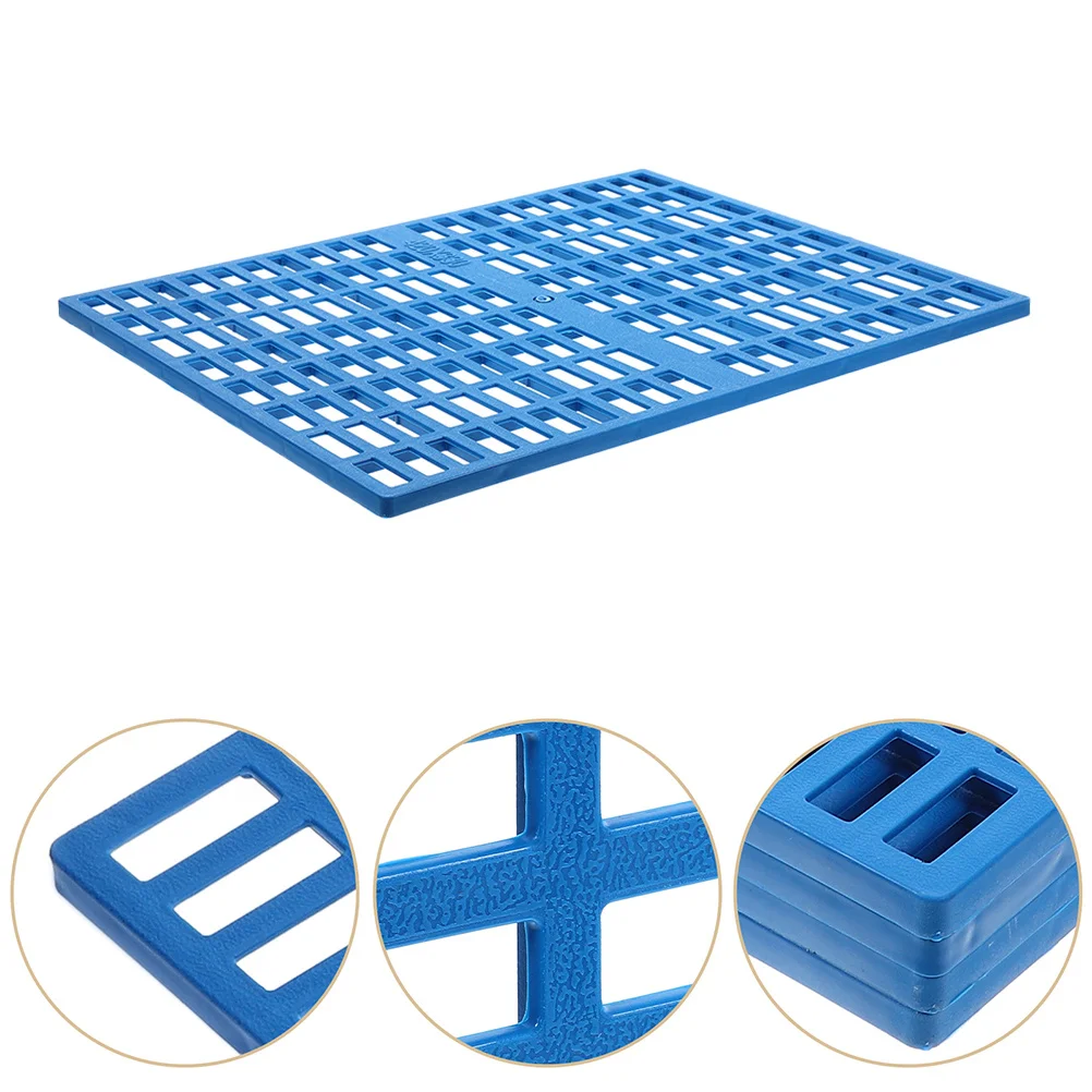 

2pcs Pet Cage Floor Mat For Small Animals Rabbit Shape Abs Resting Mat Anti-Slip Bottom Easy Clean Bunny Chinchilla Ferret