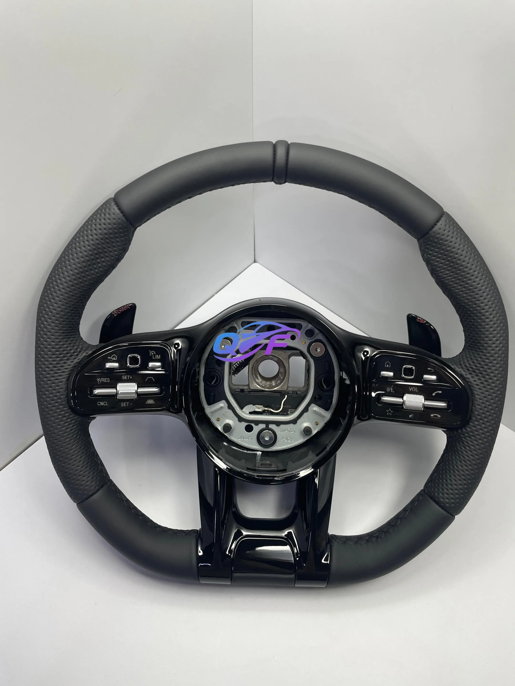 

Upgraded Piano Black Trim Carbon Fiber Leather Steering Wheel for Mercedes-Benz AMG W204 W205 W213 W218 W221 X166 GLC G Class