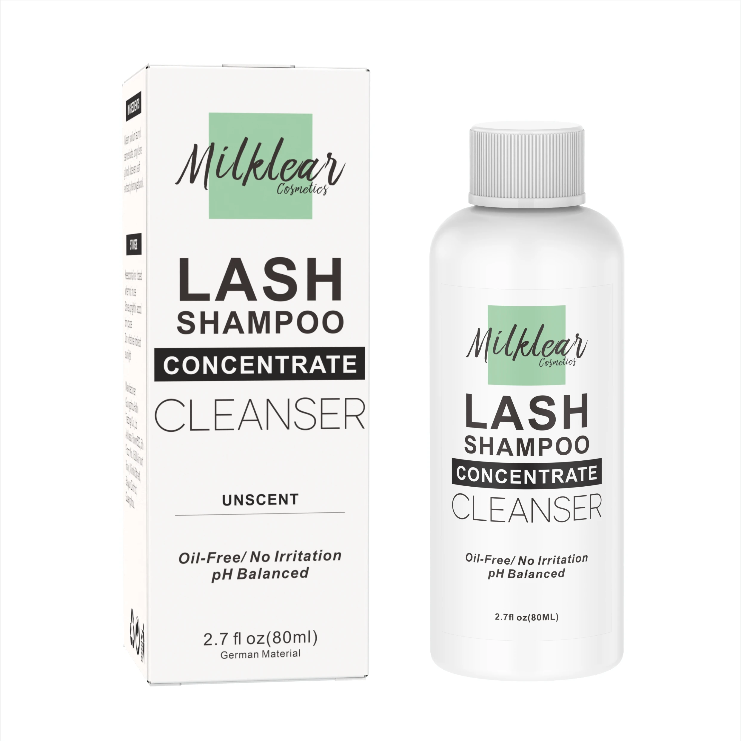 Lash Shampoo Concentrate Solution High Concentration 80ML DIY Eyelash Cleanser Concentrate for Lash Extensions for Home