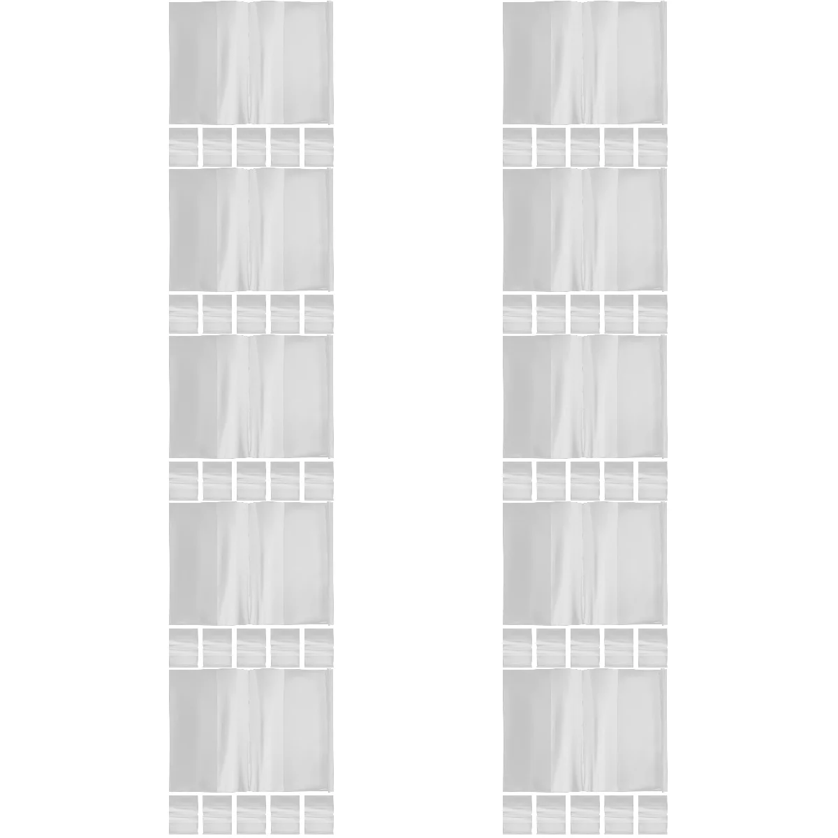 

10pcs Set of 10 Book Cover Clear Sleeve Adjustable Covers Transparent for School Reusable Protector Case Plastic
