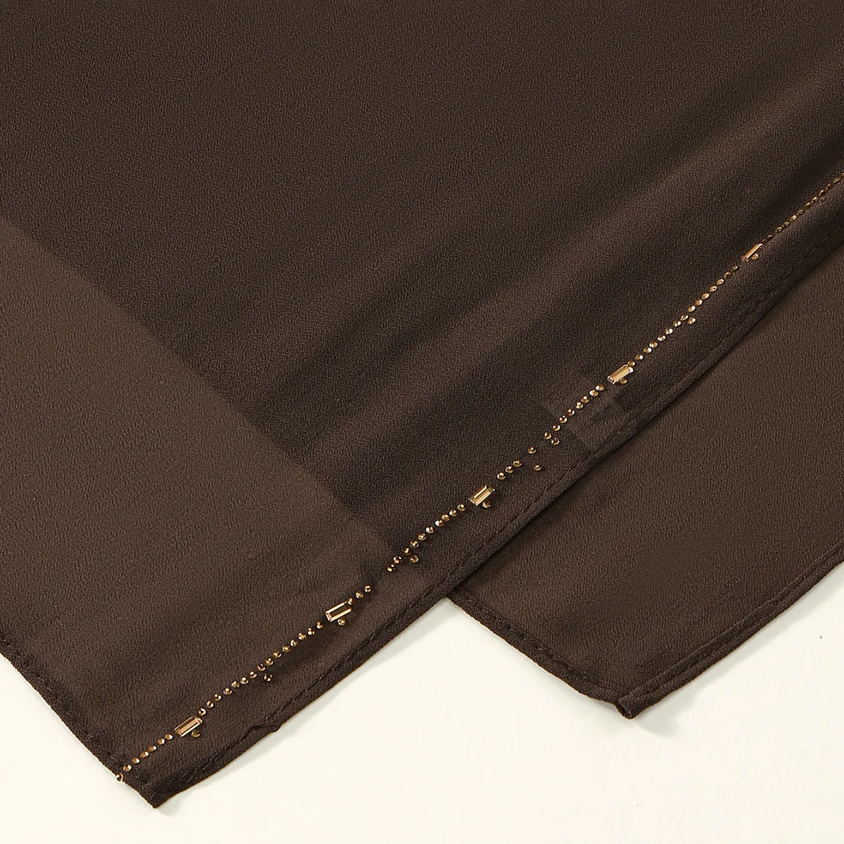 

Rhinestone Chiffon Hijab Scarf Women Muslim Hijab Shawl Plain Soft Headband Fashion Solid Color Long Muffler Islam Turban Mujer