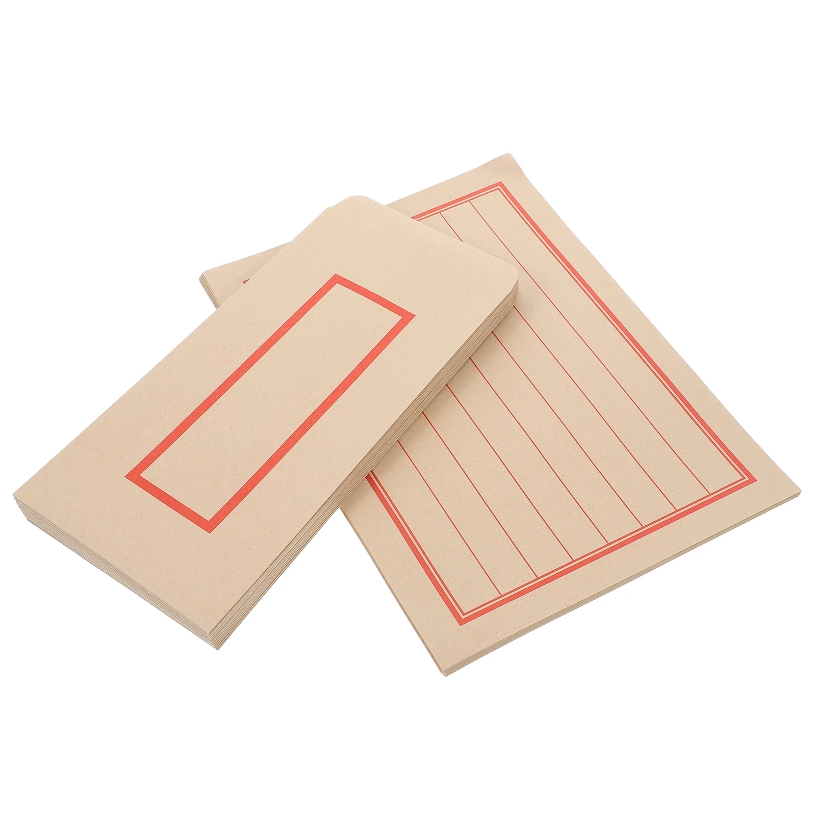 

44Pcs Chinese Classical Envelope Film Prop Set Retro Kraft Paper Letters Invitations Announcements Antiqued Design Themed Events