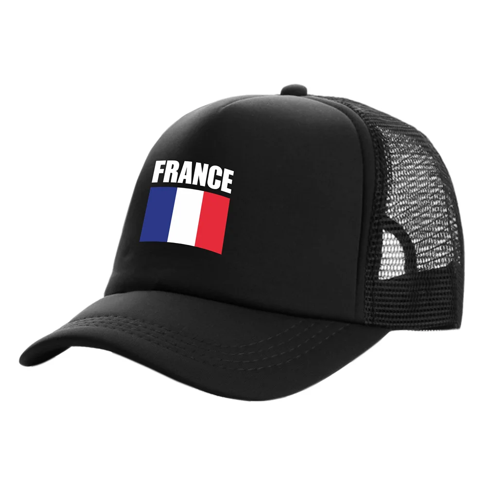 France Trucker Caps Fashion Cool France Hats Baseball Cap Summer Outdoor Sun Mesh Caps