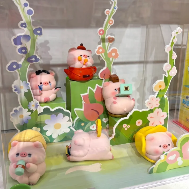 

Cute Late Night Pig Dariy Series Blind Box Collectible Pig Figure Desktop Decoration Kids Gift Toy Hobbies Action Toy Figures