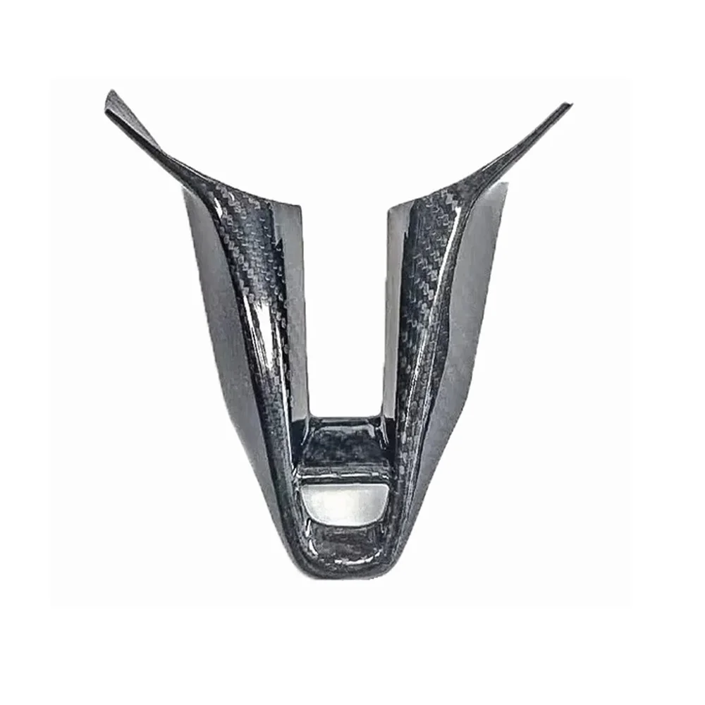 Real Carbon Fiber Steering Wheel Underside Trim Frame Chin Cover For Hyundai Elantra CN7 N Kona N i20N