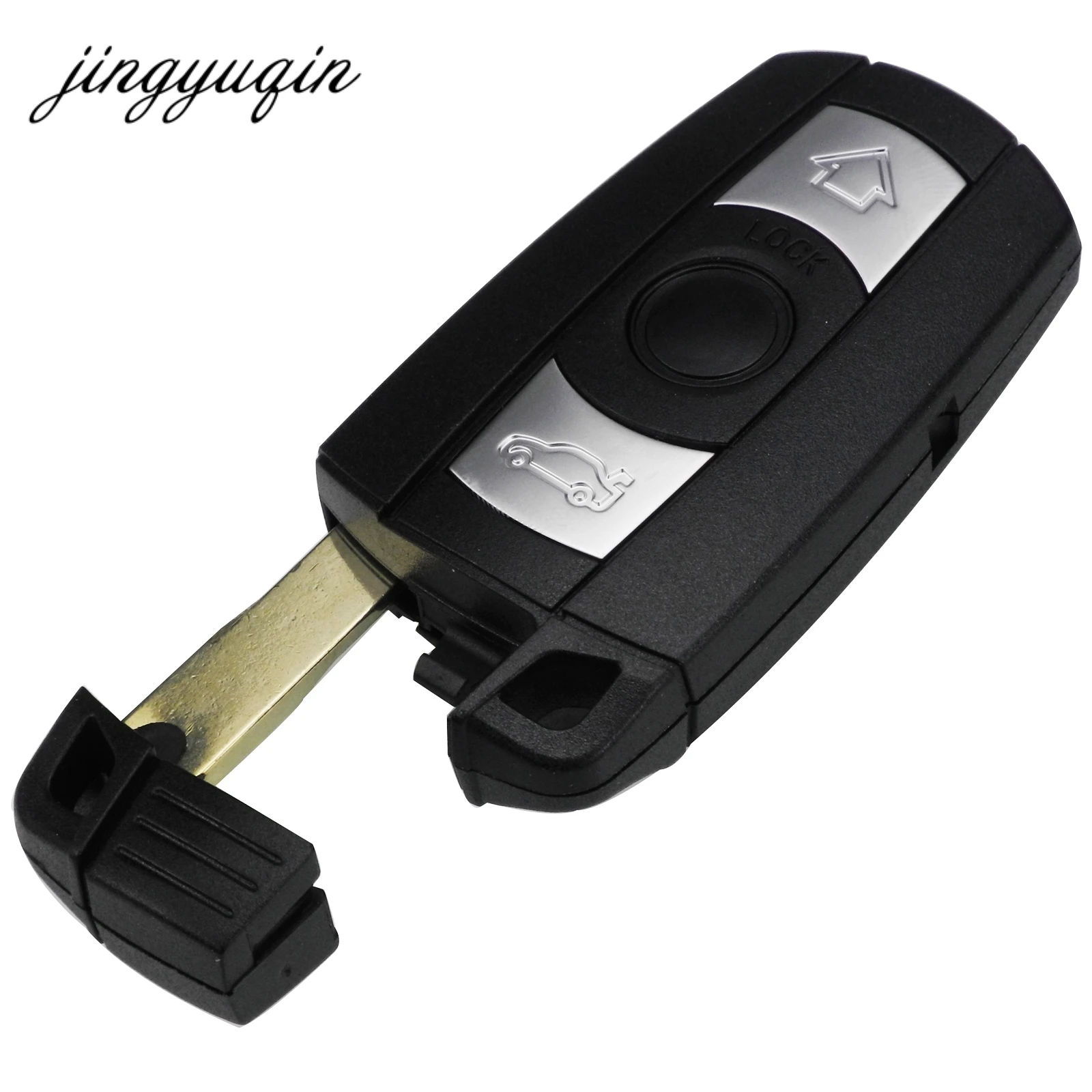 Jingyuqin 10 pz/lotto 3 Pulsante Caso Chiave A Distanza per BMW Per BMW X5 X6 E93 E90 E92 Per La Serie 3/5 smart Key Fob Borsette