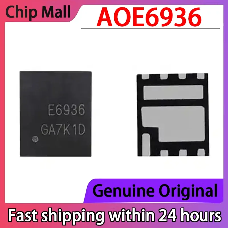 5 قطعة AOE6936 التعبئة والتغليف DFN رقاقة ترانزستور التأثير الميداني الأصلي E6936