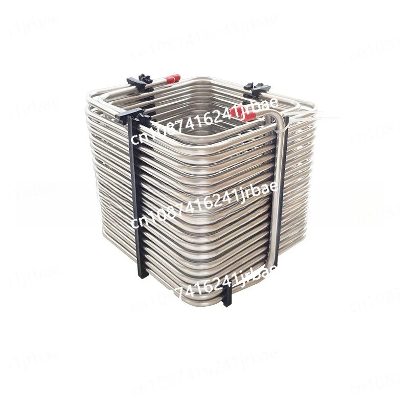 Cooler Coil Tubing for Jockey Box, 2-Layers Square Shape Homebrew Coiling Chiller Cool Beverages Dispenser,Space Saving