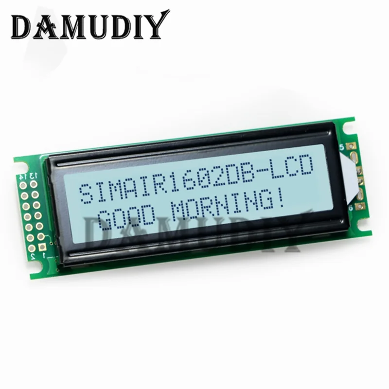 LCD1602+I2C Modul Blau/Gelb Grün Bildschirm 16x2 Zeichen LCD Display PCF8574T PCF8574 IIC I2C Schnittstelle 5V für Arduino