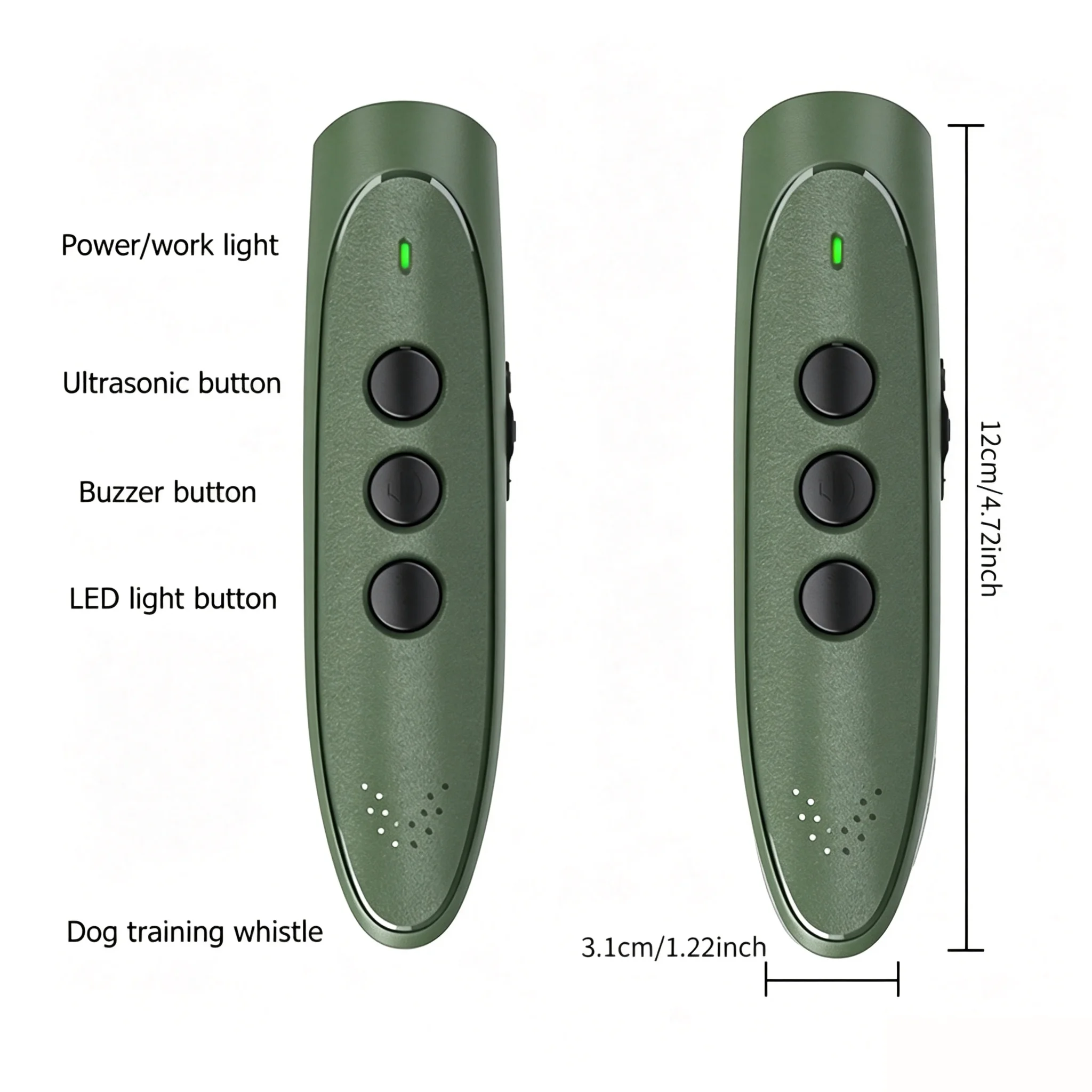 Ultrasonic Pet Dog Repeller Anti Barking Stop Bark Training Device High Power Dog Training Repellents With USB Rechargeable view 6