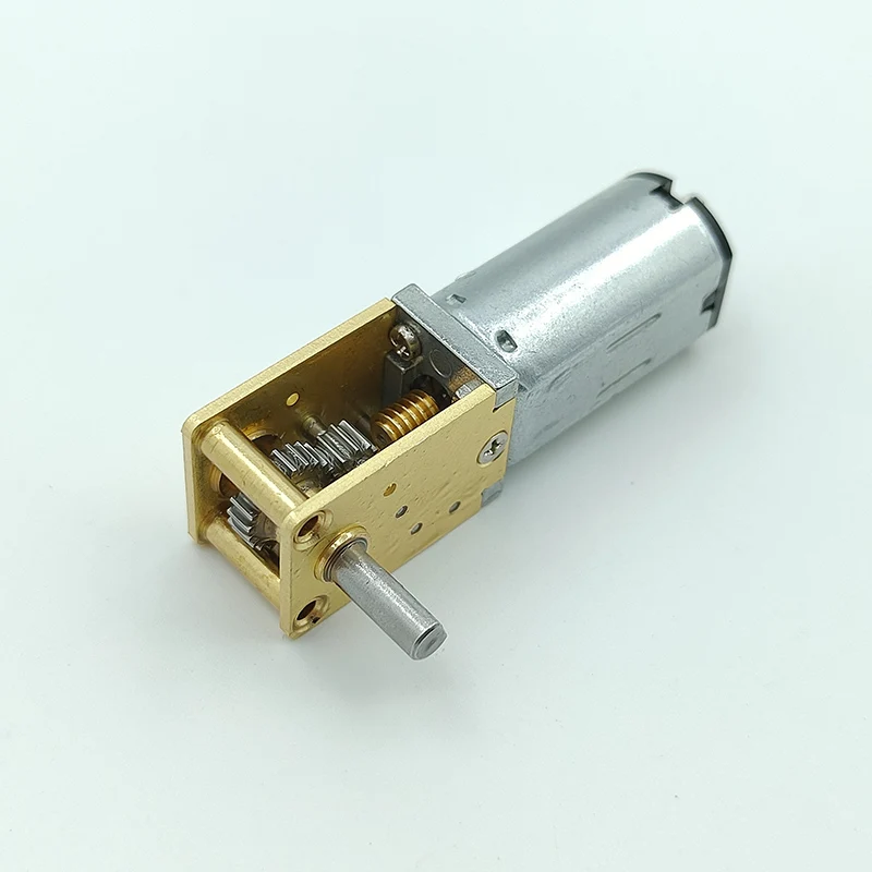 Mini N30 Full Metal Gearbox Gear Motor DC 3V-12V 135RPM-580RPM Slow Speed Large Torque Reduction Motor Right Angle D-shaft Robot