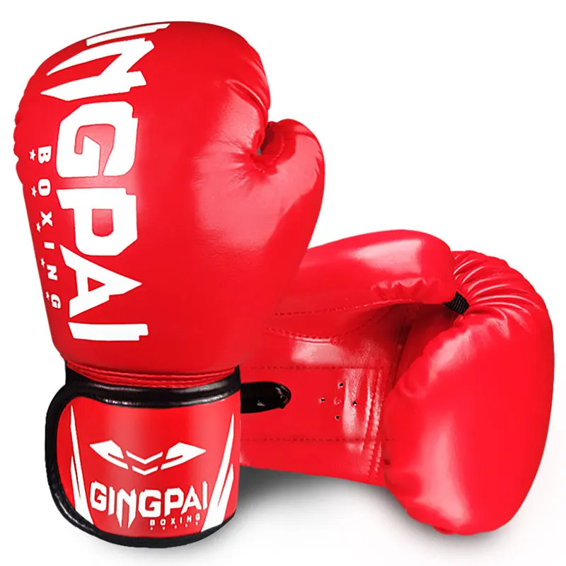 High cost-effectiveness Boxing Gloves Men Training Fighting Gloves PU Leather Breathable Karate Kickboxing Muay Women 6 10oz