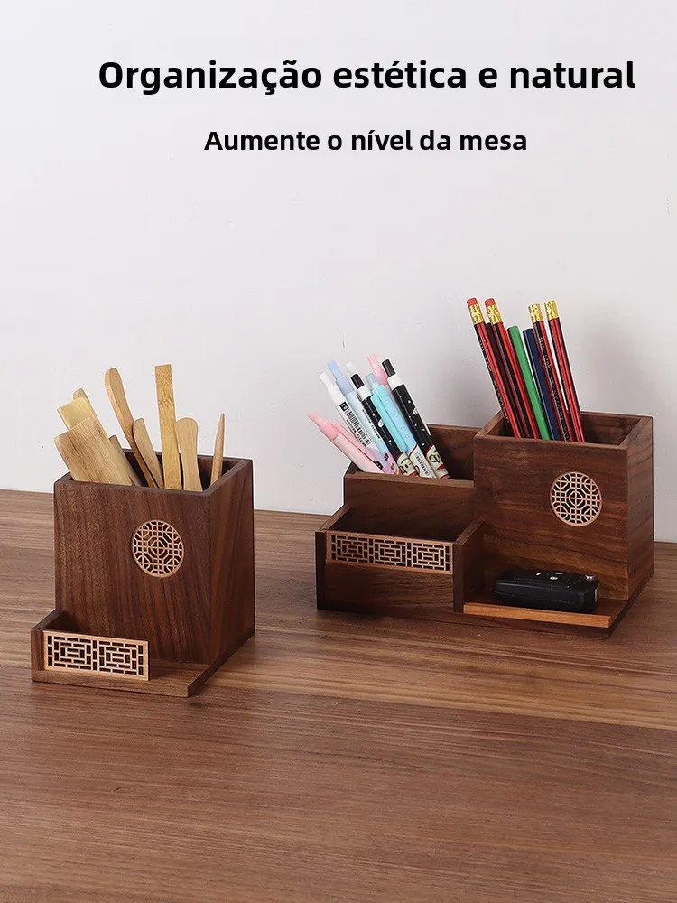 real-black-walnut-wood-storage-box-office-desk-pen-holder-business-card-display-box-study-makeup-table-organizer-box