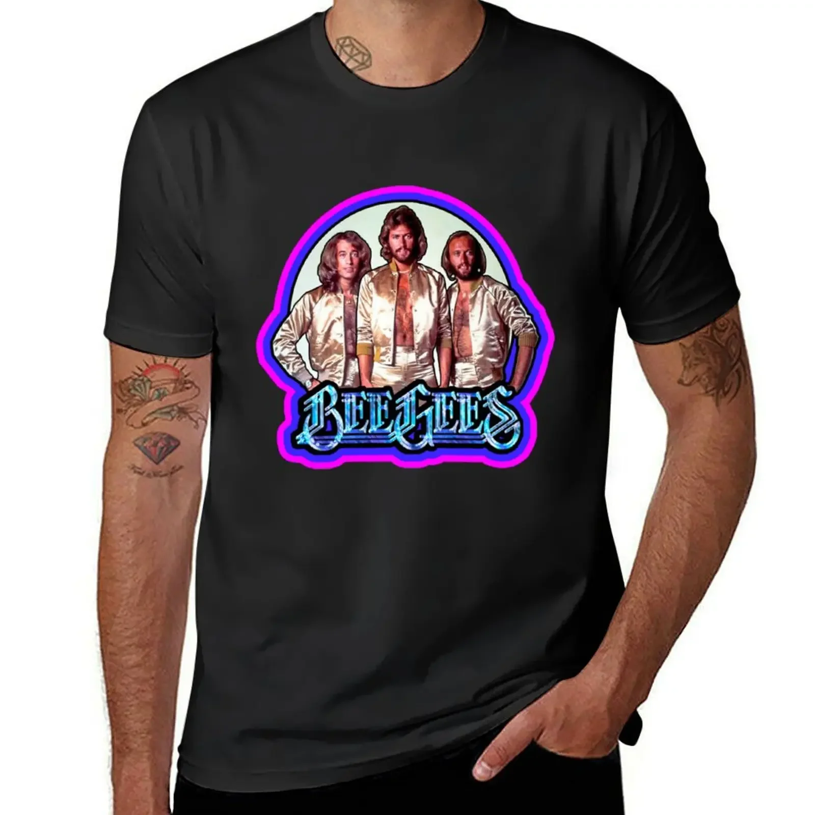 

Bee Gees Vintage 1970sDistressed T-Shirt quick-drying man t shirt custom t shirt cute tops mens t shirts top quality