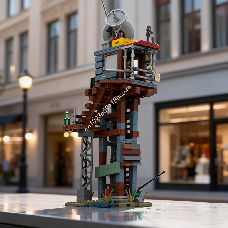 697 قطعة MOC آخر المروع تكبل قلعة نموذج اللبنات لعبة الهندسة المعمارية لتقوم بها بنفسك هدايا عيد الميلاد الإبداعية الطوب عيد ميلاد #1