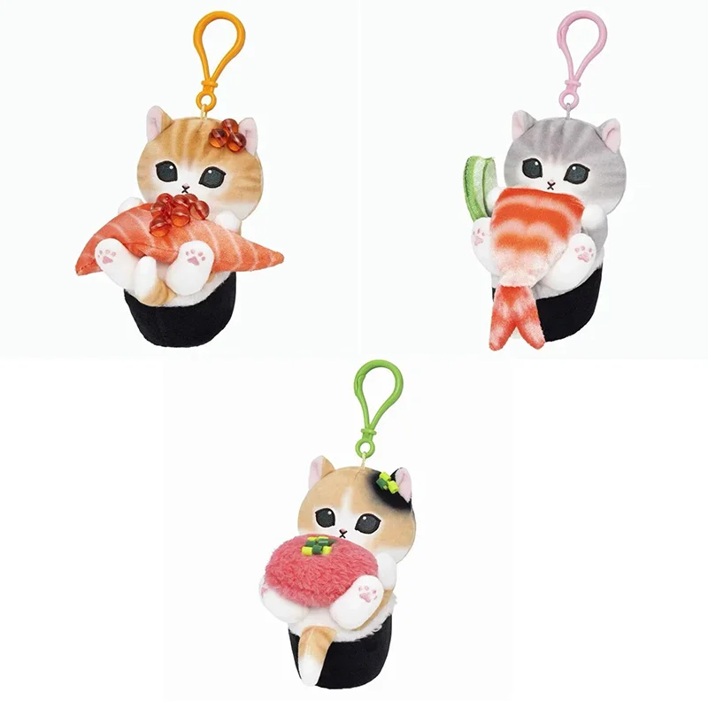 12cm gato Fushandi Shark Cat una semana serie de estado muñeco de peluche colgante llavero bolsa mochila decoraciones
