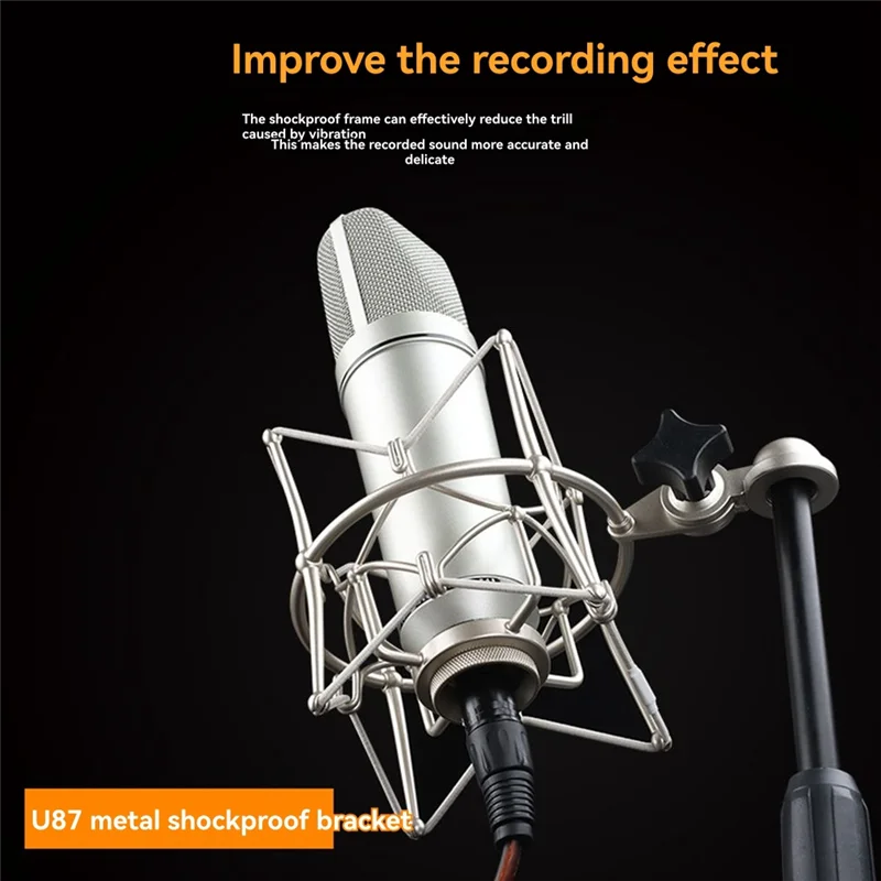 

FORW-U-87 AI Шумоподавительный аксессуар для студийного записывающего оборудования для микрофона U-87 с амортизатором