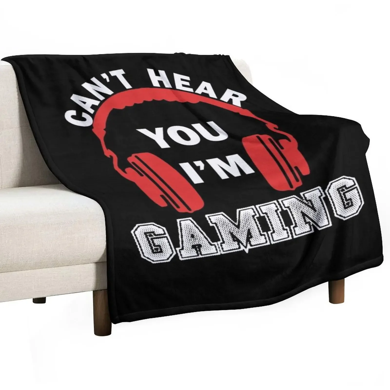 Video Gaming Gift Gamer Headset Design Throw Blanket For Decorative Sofa Blankets For Bed Blankets