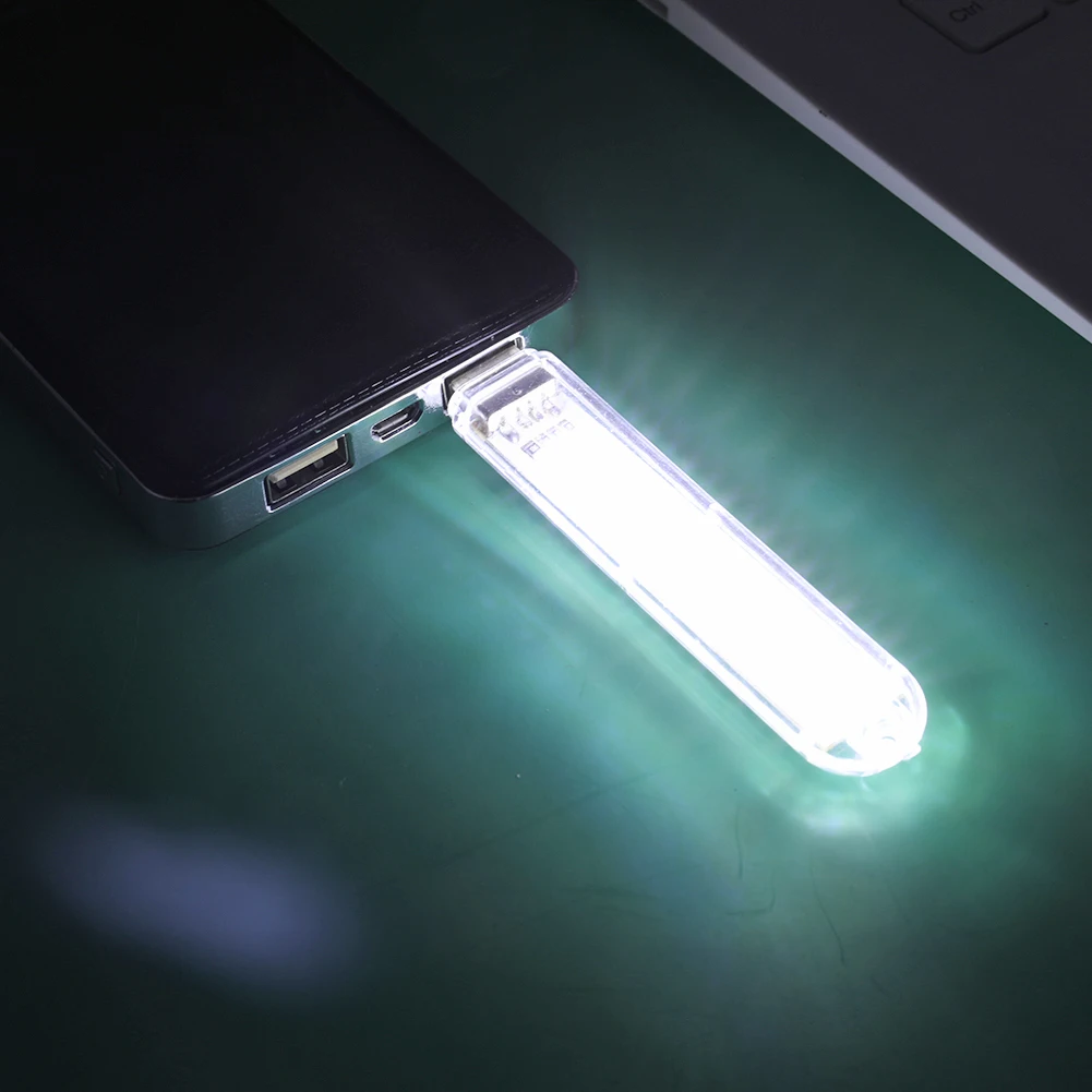 1/2/4Pcs Small Camping Lamp White/Warm Light Portable LED Flashlight Lightweight Powerbank Lamp for Laptops Computer