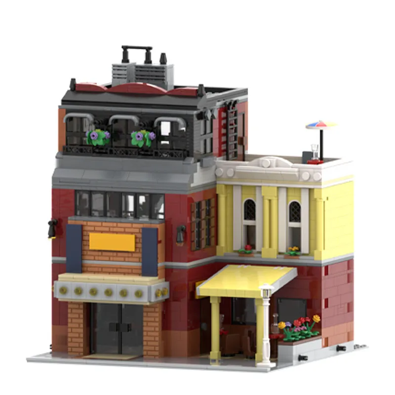 MOC-Pizzeria-10312 Jazz Club Alternative Architecture MOC-140013 Building Block Toys 2075 Pieces Assembled DIY Toy Birthday Gift