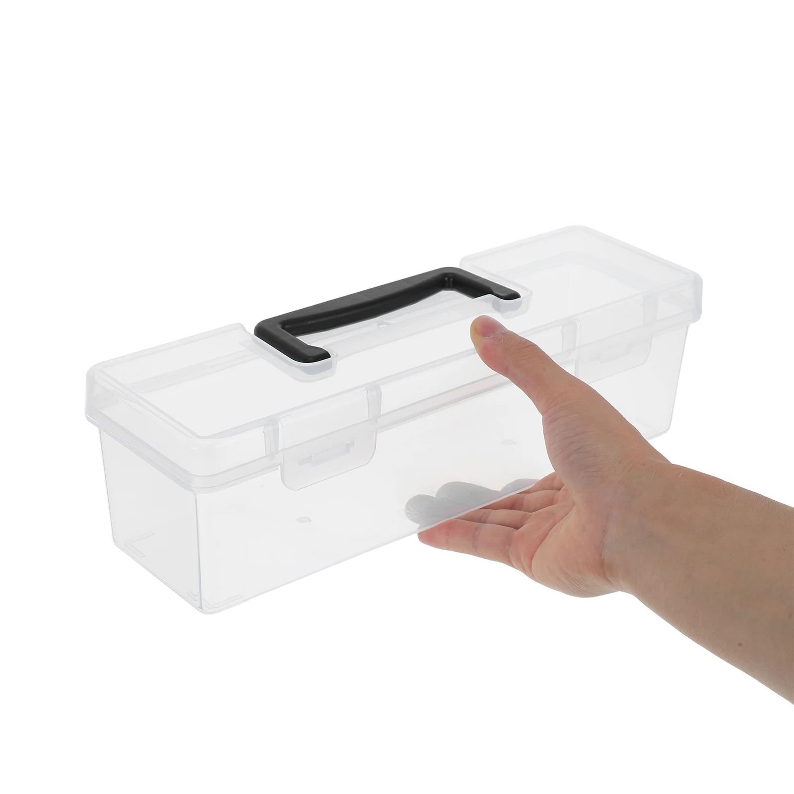 

Seed Storage Box Portable Plastic Organizer Clear Container Gardening Planting Tool Envelope Storage Box With Handle