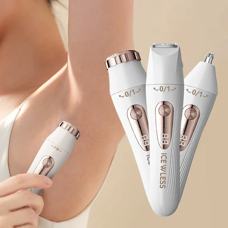 A Multifunctional Shaver, Home Underarm Hair Removal Device, Women's Home Eyebrow Trimmer, Nose Hair Remover