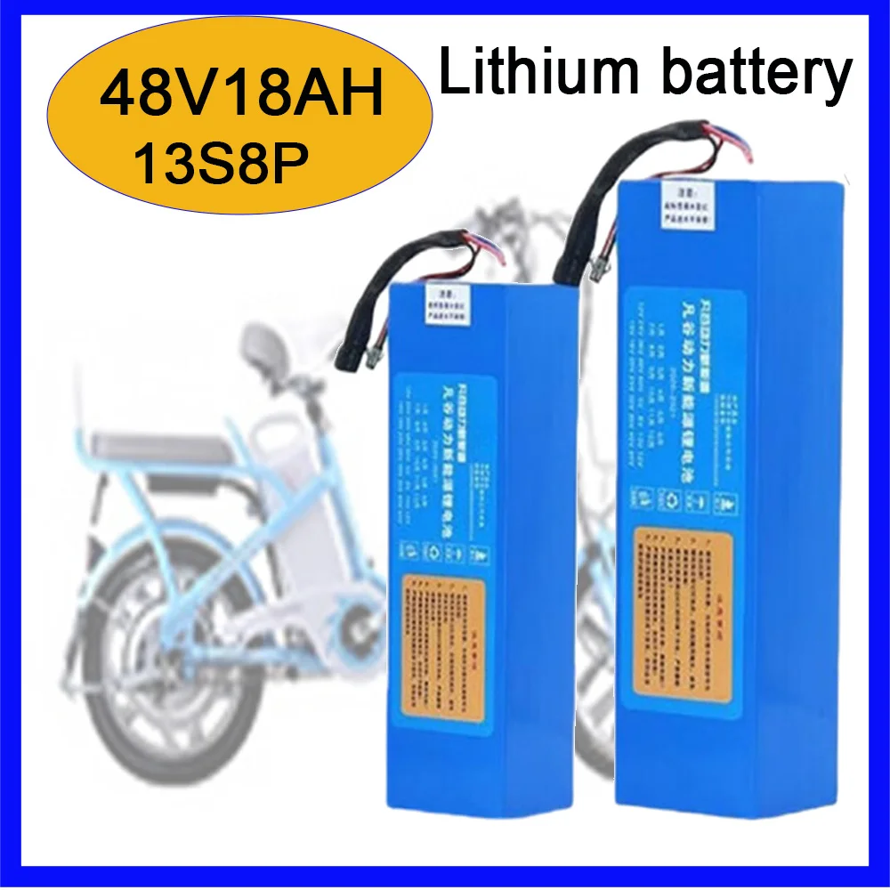 

Brand new original cells 13S8P 48V 18Ah lithium battery , suitable for 500-1000W motors with built-in intelligent BMS+chargers