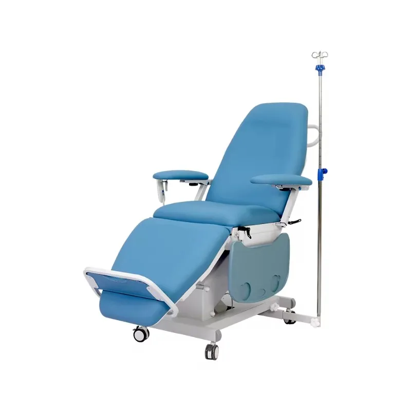 Bed Blood Donor Chair Hemodialysis Waiting Chair with Wheels