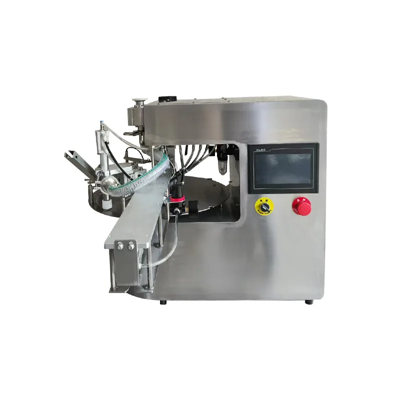 Small self-supporting bag filling machine, upper cover and screw all-in-one , soy milk milk jelly laundry detergent suction