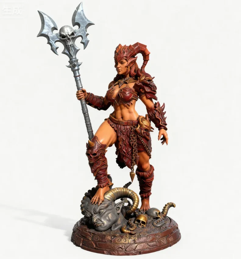 La hauteur de l'homme 38mm 50mm 75mm, modèle en résine, kits de figurines de beauté incolore et auto-assemblé (impression 3D) TD-7581/3D