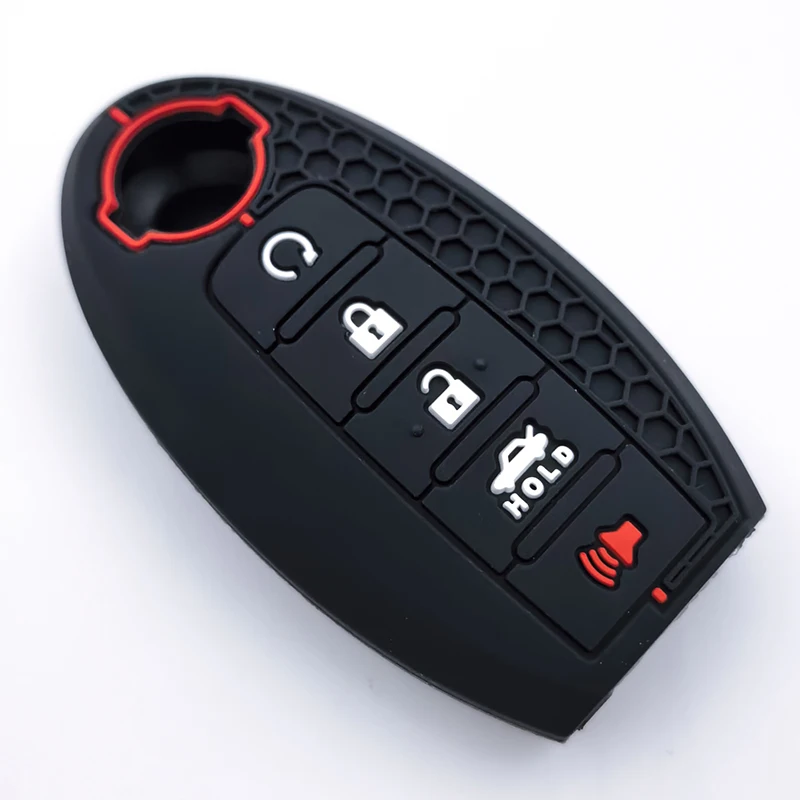 Silicone Car Key Case Cover Keyless Remote Fob Holder for Nissan X Trail T32 2020 Rogue Patrol Murano Htrail Maxima Accessories view 3