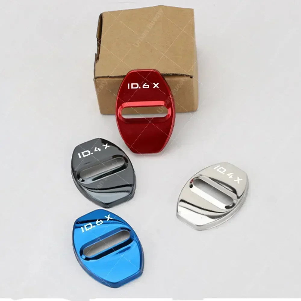 Car Door Lock Cover Auto Emblems Case for Volkswagen VW ID ID.3 ID.4 Crozz ID.5 GTX ID.6X ID.Buzz ID.4X Car Styling Accessories