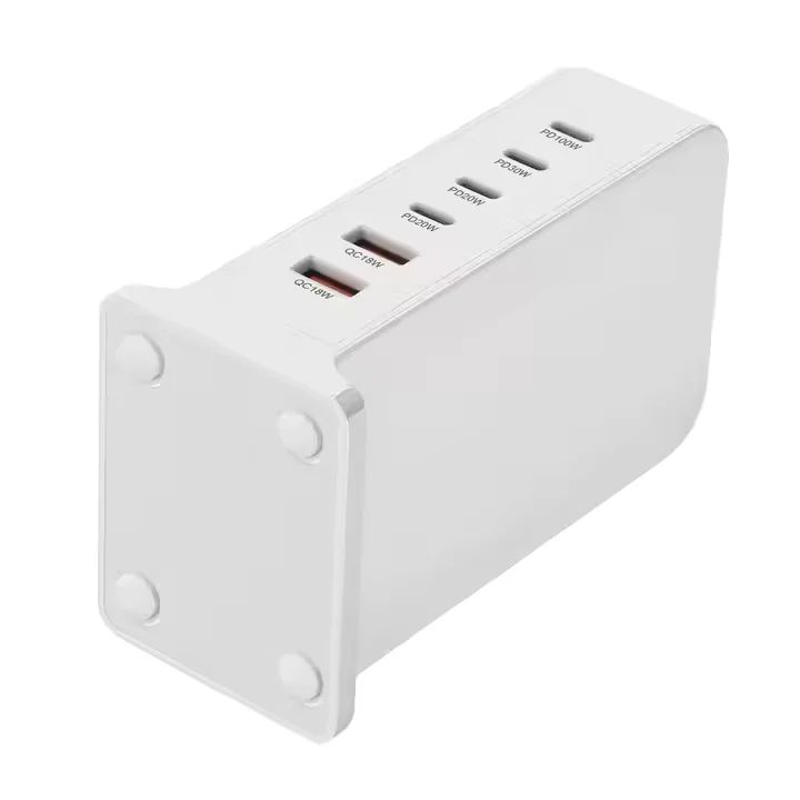 데스크탑 GaN 충전 도크 440W USB C 충전기 블록 고속 충전 스테이션 (휴대폰, 노트북, 태블릿용)