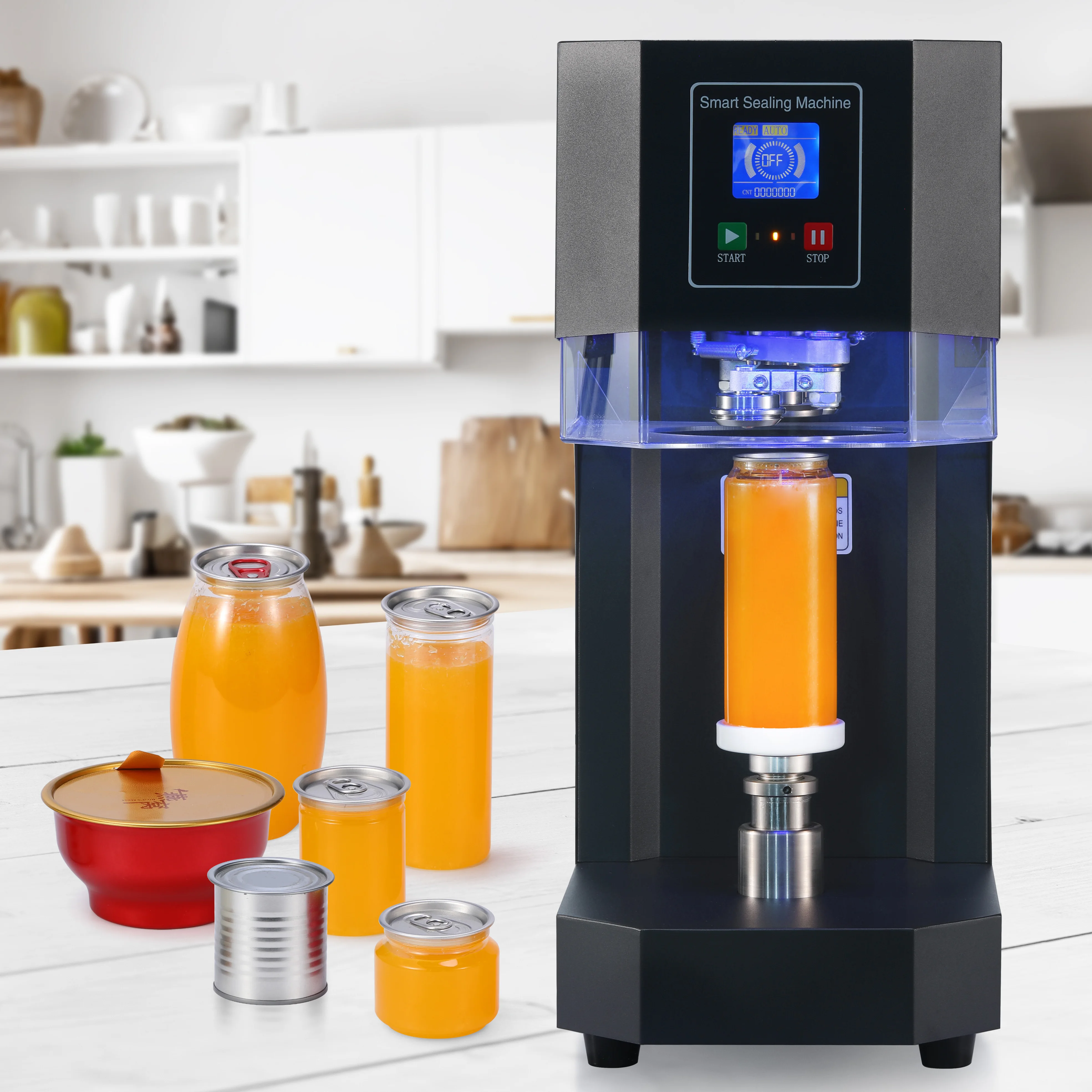 I produttori vendono macchine per sigillare completamente automatiche che possono sollevare automaticamente e abbassare l'altezza