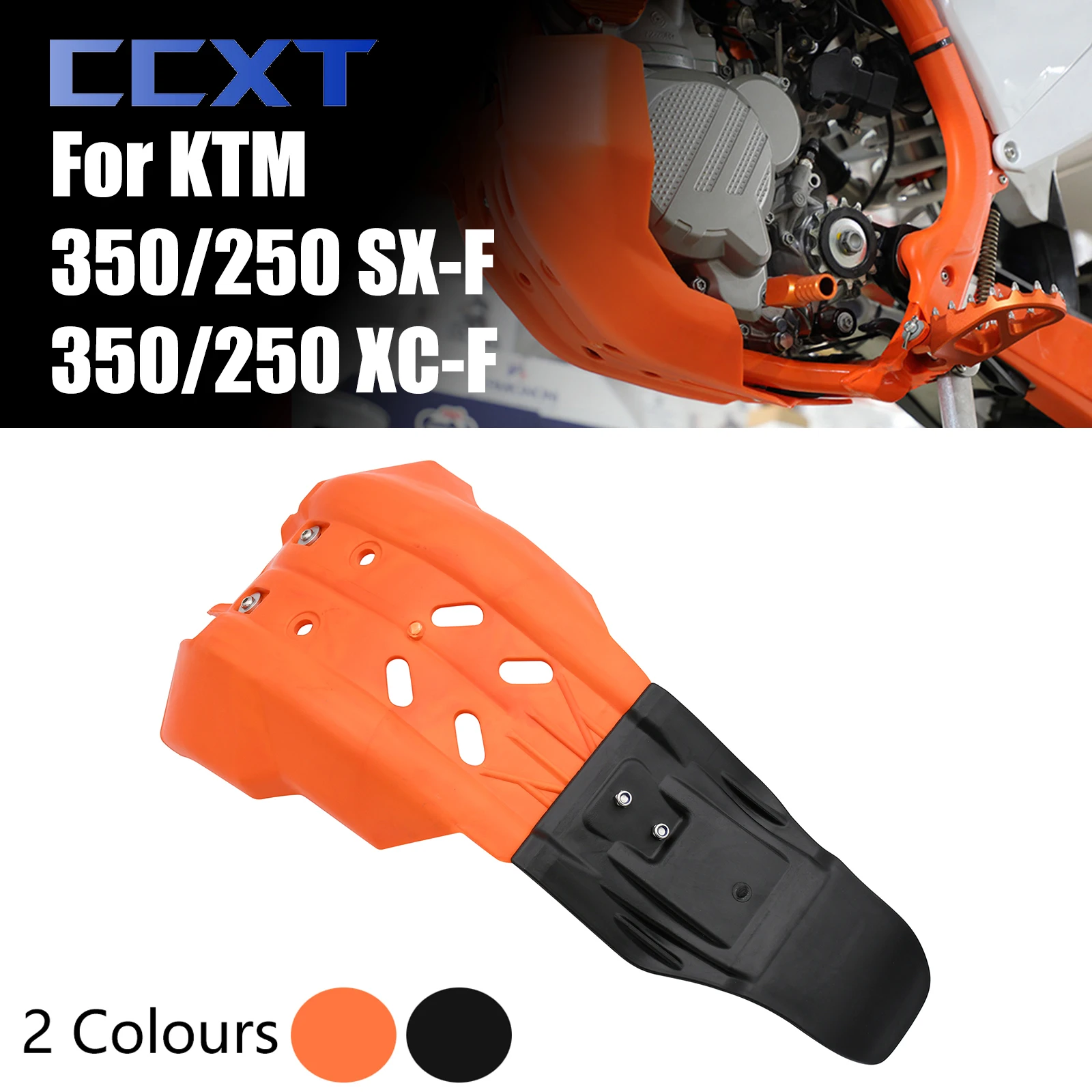 Motorcycle Engine Base Chassis Guard Protector For KTM XCF350 SXF250 SXF350 XCF250 250-350cc 2016-2021 2020 2019 2018 Universal