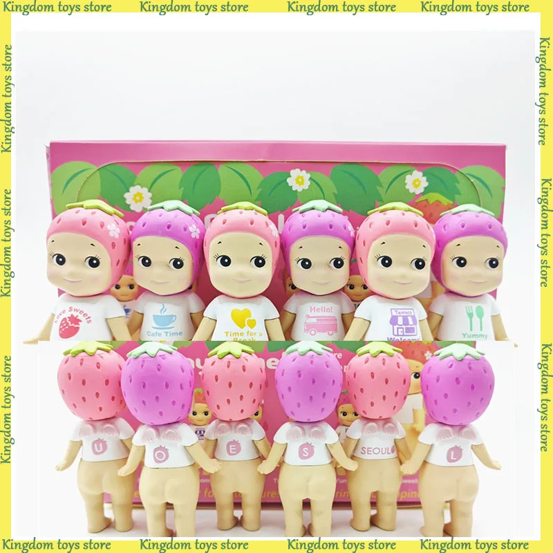 

Sonny Angel Blind Box Seoul Series Surprised Box Cute Figurine Doll Statue Strawberry Figure Collectible Toy Kids Christmas Gift