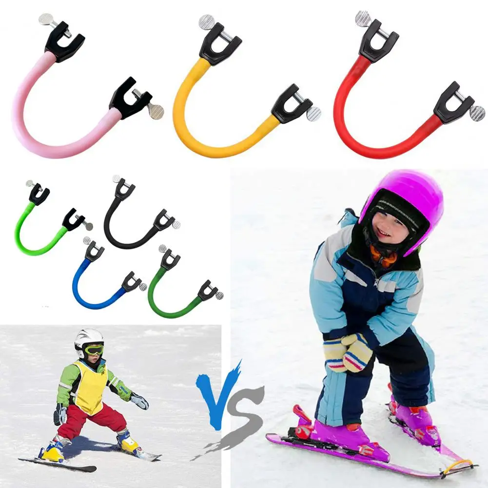 Ski Wedge Aid Connector for Lovers, Ski Tip Connector, Snowboard Connector, Training Aid para iniciantes, Trainer