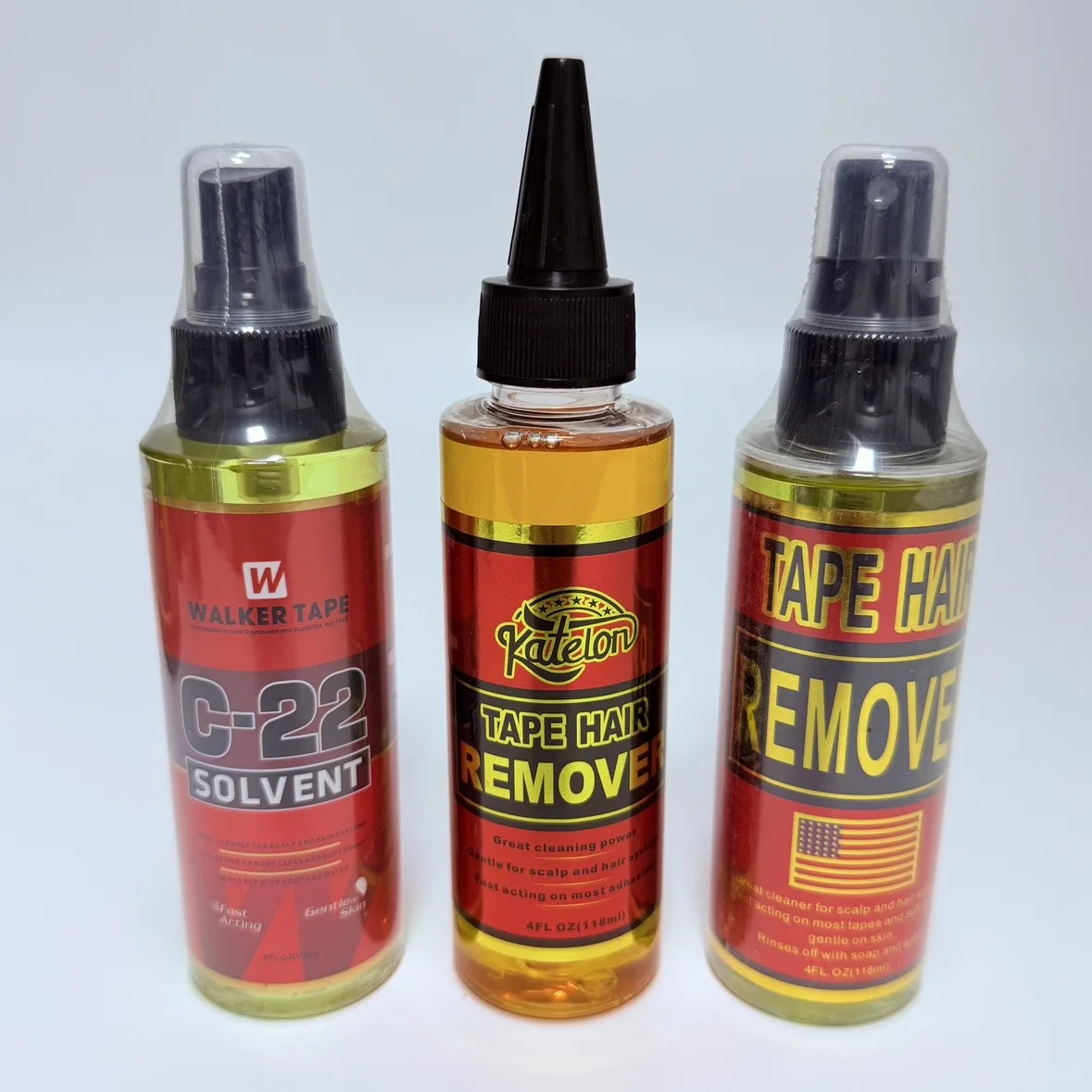 

5/3/1PCS C22 solvent tape remover Katelon tape hair remover for lace wig glue Tape in Extension Remover Wig Glue Remover Fast