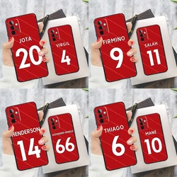 Football Name Number Phone Case For Samsung Galaxy A15 A25 A55 A54 A34 A14 A35 A52 A32 A12 A51 A71 A13 A33 A53